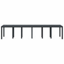 vidaXL Kerti Asztal Antracit 350 x 100 x 74 cm polirattan