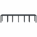 vidaXL Kerti Asztal Antracit 350 x 100 x 74 cm polirattan