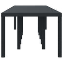 vidaXL Kerti Asztal Antracit 350 x 100 x 74 cm polirattan