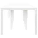 vidaXL Kerti Asztal Fehér 350 x 100 x 74 cm polirattan