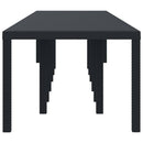 vidaXL Kerti Étkezőasztal Antracit 400 x 100 x 73 cm polirattan