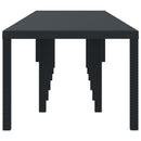 vidaXL Kerti Asztal Antracit 400 x 100 x 73 cm polirattan