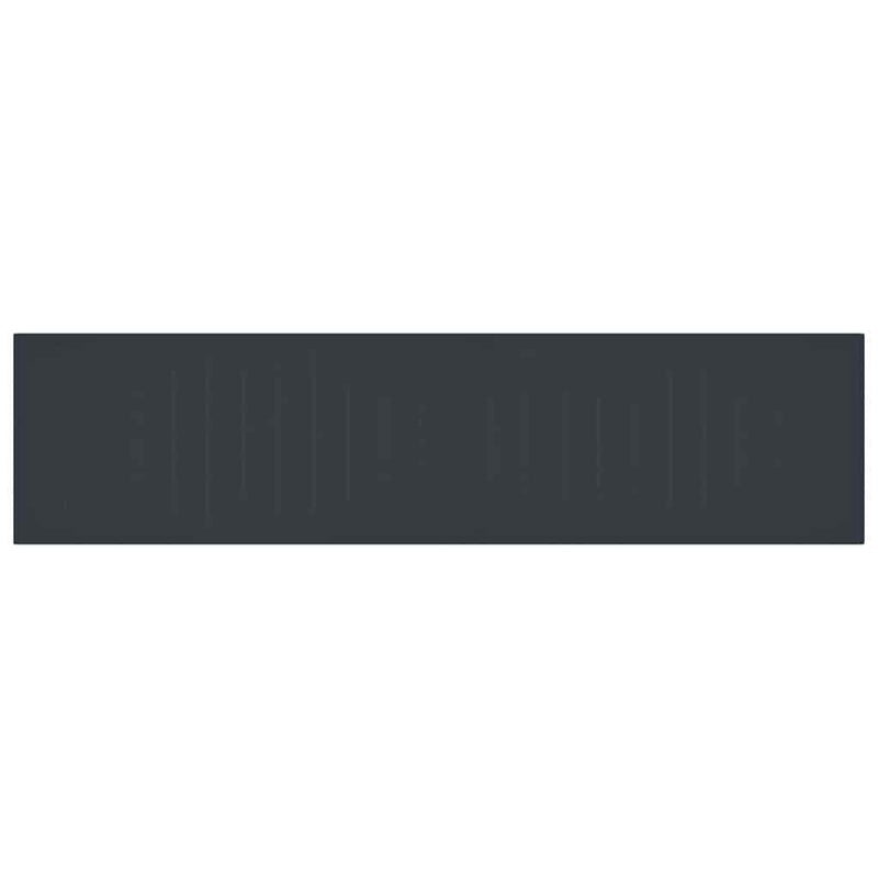 vidaXL Kerti Étkezőasztal Antracit 400 x 100 x 73 cm polirattan