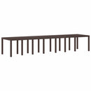 vidaXL Kerti Asztal Barna 400 x 100 x 73 cm polirattan