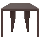 vidaXL Kerti Asztal Barna 400 x 100 x 73 cm polirattan