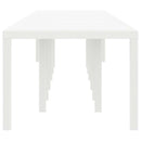 vidaXL Kerti Asztal Fehér 400 x 100 x 73 cm polirattan