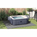 vidaXL Medence alatlappal 1 274 x 274 x 0,1 cm Négyzet Nemes szövet