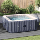 vidaXL Medence alatlappal 1 274 x 274 x 0,1 cm Négyzet Nemes szövet