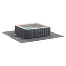 vidaXL Medence alatlappal Világosszürke 396 x 396 x 0,1 cm