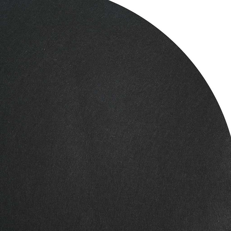 vidaXL Medence alatlappal Fekete Ø 244 cm Poliészter geotextília