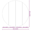 vidaXL Medence alatlappal Fekete Ø 458 cm Poliészter geotextília