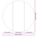 vidaXL Medence alatlappal Fekete Ø 396 cm Poliészter geotextília