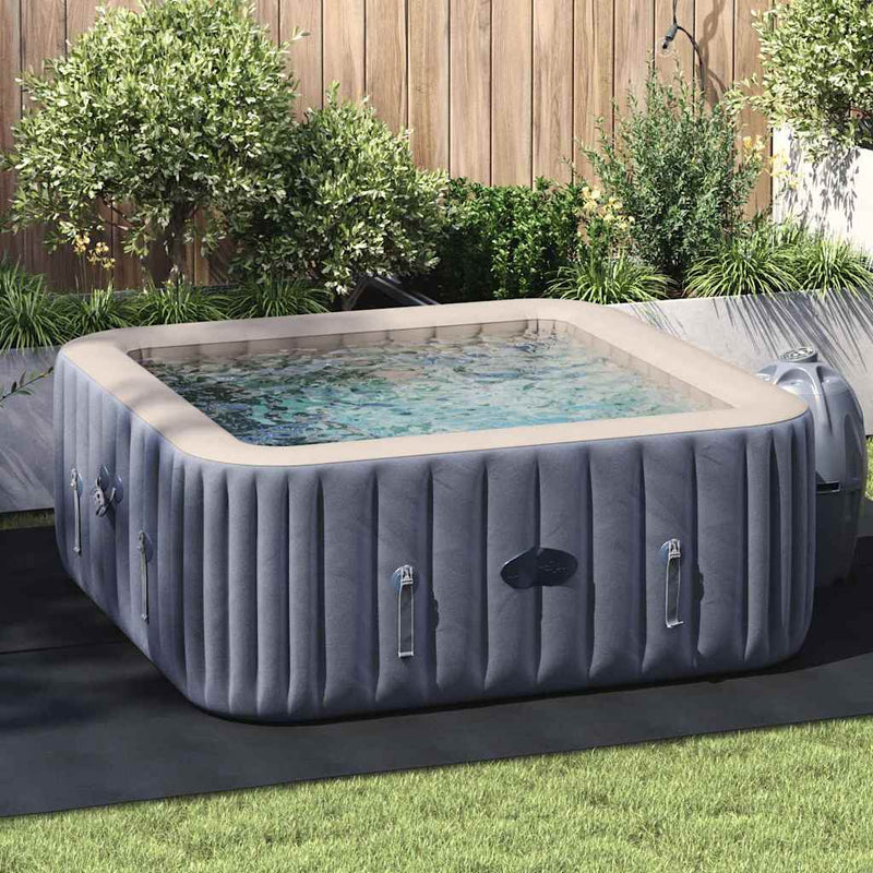 vidaXL Medence alatlappal Fekete 300 x 220 cm Poliészter geotextília