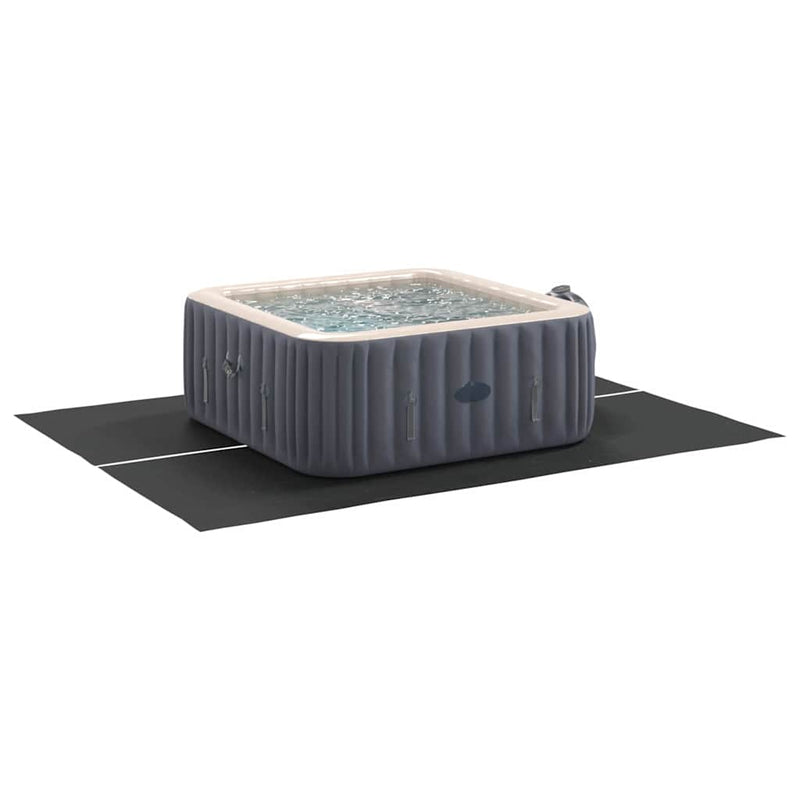 vidaXL Medence alatlappal Fekete 300 x 220 cm Poliészter geotextília