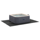 vidaXL Medence alatlappal Fekete 300 x 220 x 0,1 cm Nemes szövet