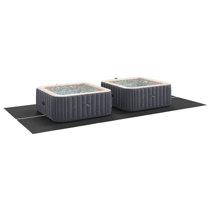 vidaXL Medence alatlappal Fekete 500 x 250 cm Poliészter geotextília