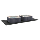 vidaXL Medence alatlappal Fekete 500 x 250 x 0,1 cm Nemes szövet