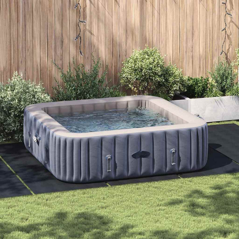 vidaXL Medence alatlappal Fekete 550 x 280 cm Poliészter geotextília