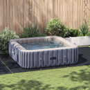 vidaXL Medence alatlappal Fekete 550 x 280 x 0,1 cm Nemes szövet