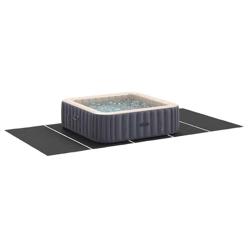vidaXL Medence alatlappal Fekete 550 x 280 cm Poliészter geotextília