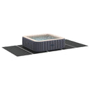 vidaXL Medence alatlappal Fekete 550 x 280 x 0,1 cm Nemes szövet