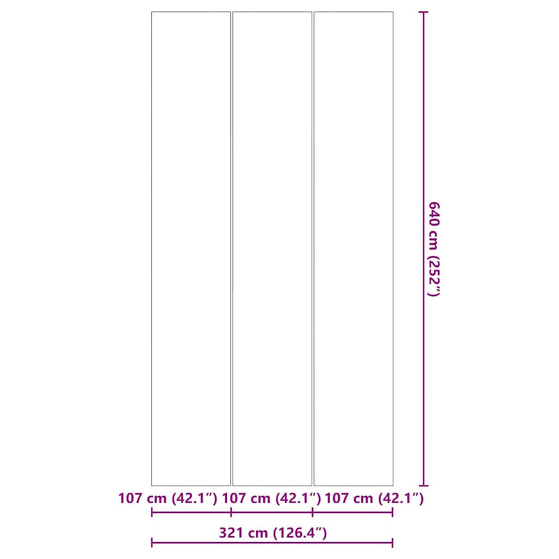 vidaXL Medence alatlappal Fekete 640 x 321 cm Poliészter geotextília