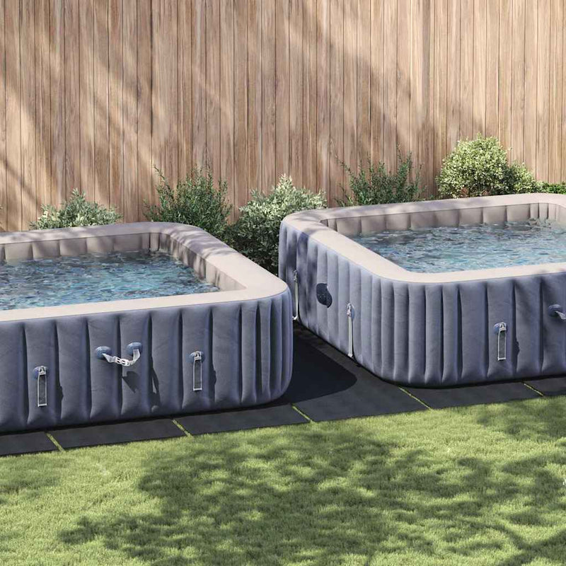 vidaXL Medence alatlappal Fekete 999 x 500 cm Poliészter geotextília