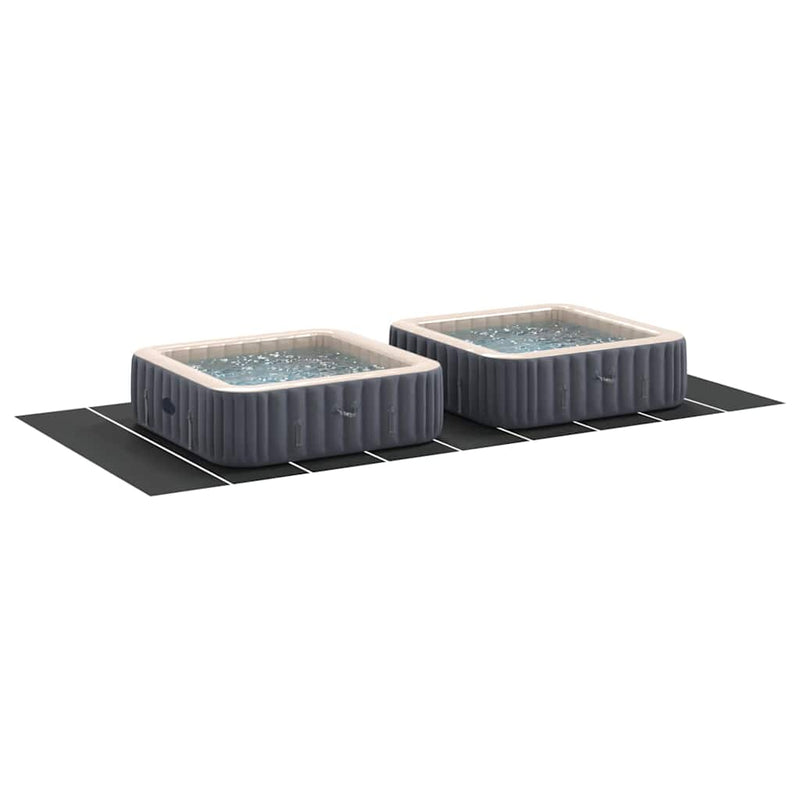 vidaXL Medence alatlappal Fekete 999 x 500 cm Poliészter geotextília