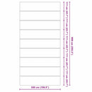 vidaXL Medence alatlappal Fekete 999 x 500 cm Poliészter geotextília