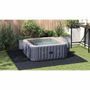 vidaXL Medence alatlappal 274 x 274 x 0,1 cm Nemes szövet