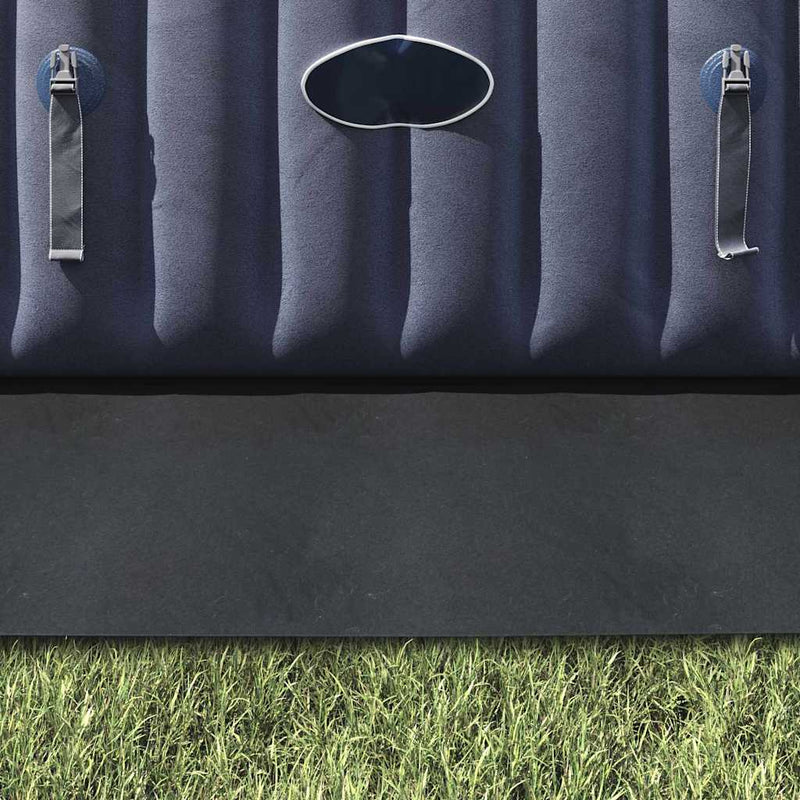 vidaXL Medence alatlappal Fekete 274 x 274 cm Poliészter geotextília