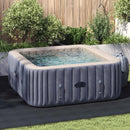 vidaXL Medence alatlappal 274 x 274 x 0,1 cm Nemes szövet