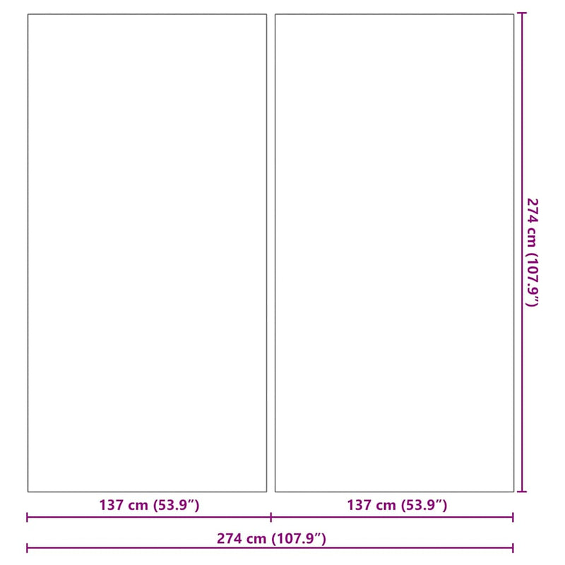 vidaXL Medence alatlappal Fekete 274 x 274 cm Poliészter geotextília