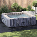 vidaXL Medence alatlappal Fekete 396 x 396 x 0,1 cm Nemes szövet