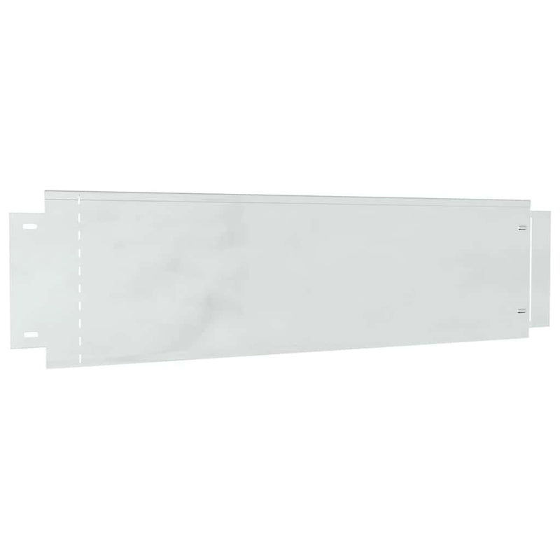 vidaXL Gyepszegélyek 5 pcs Ezüst 100 x 25 x 0.07 cm Horganyzott acél
