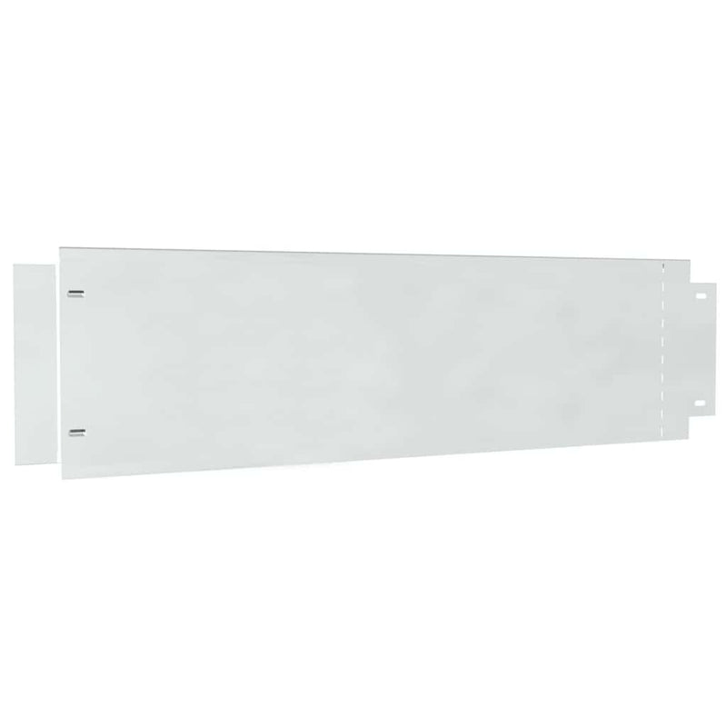 vidaXL Gyepszegélyek 5 pcs Ezüst 100 x 25 x 0.07 cm Horganyzott acél