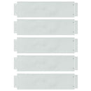 vidaXL Gyepszegélyek 5 pcs Ezüst 100 x 25 x 0.07 cm Horganyzott acél