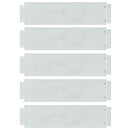 vidaXL Gyepszegélyek 5 pcs Ezüst 100 x 25 x 0,07 cm Horganyzott acél