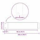 vidaxl Fű kerítés Horganyzott szín 100 x 20 x 0.07 cm Horganyzott Acél