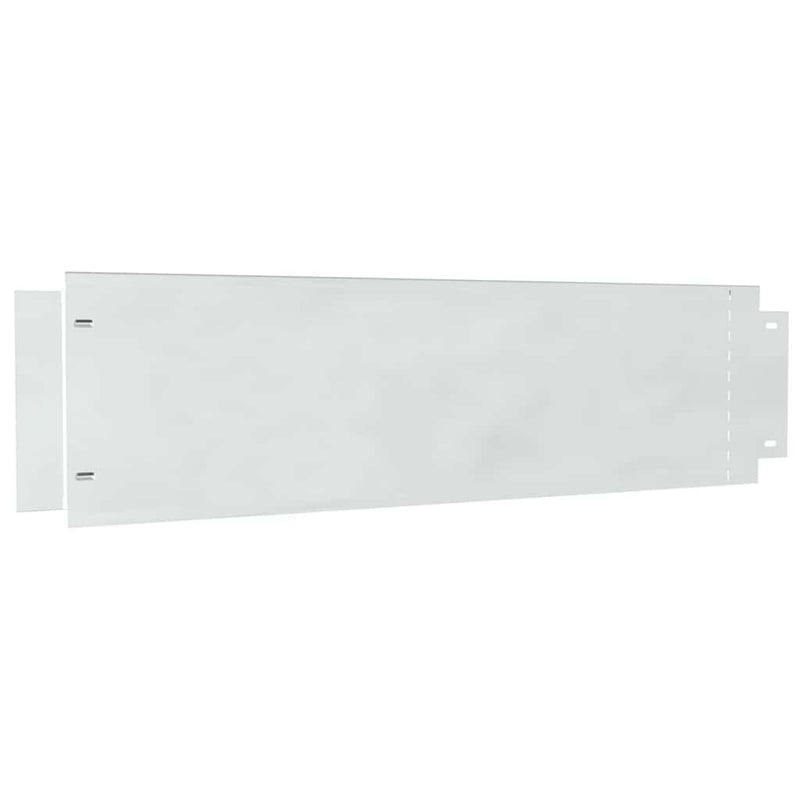 vidaXL Gyepszegélyek 10 pcs Ezüst 100 x 25 x 0.07 cm Horganyzott acél