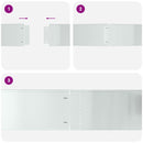 vidaXL Gyepszegélyek 10 pcs Ezüst 100 x 25 x 0.07 cm Horganyzott acél