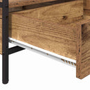 vidaXL Dohányzóasztal with Drawer Régi fa 100 x 51 x 45 cm Faanyag