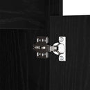 vidaXL LED Éjjeli Szekrény 2 pcs Musta tammi 38 x 34 x 61 cm Faanyag