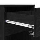 vidaXL LED Éjjeli Szekrény 2 pcs Musta tammi 38 x 34 x 61 cm Faanyag