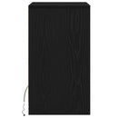 vidaXL LED Éjjeli Szekrény 2 pcs Musta tammi 38 x 34 x 61 cm Faanyag