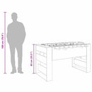 vidaXL Foci Asztal Fehér 146,5 x 74 x 85 cm Szerelt Fa