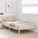 vidaXL Ágykeret fejtámlával Természetes 90 x 200 cm Tömör fenyőfa