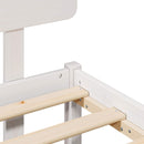 vidaXL Ágykeret fejtámlával Fehér 90 x 190 cm Tömör fenyőfa