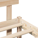 vidaXL Ágykeret fejtámlával Barna 160 x 200 cm Tömör fenyőfa