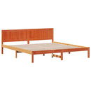 vidaXL Ágykeret Barna 200 x 200 cm Tömör fenyőfa
